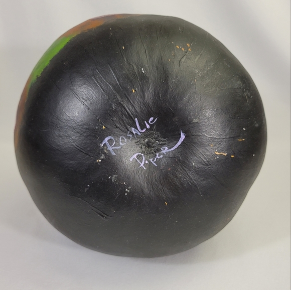 Handpainted Witch And Pumpkin Gourd - Halloween OOAK - Picture 7 of 12